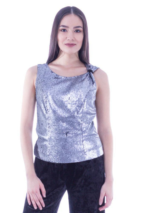Bluza argintie cu paiete  Liza Panait Liza Panait Online Boutique